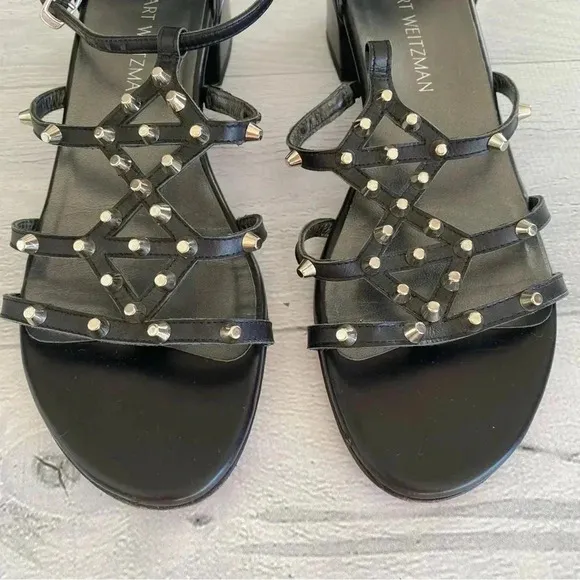 STUART WEITZMAN Studded Sandals Sz 8.5