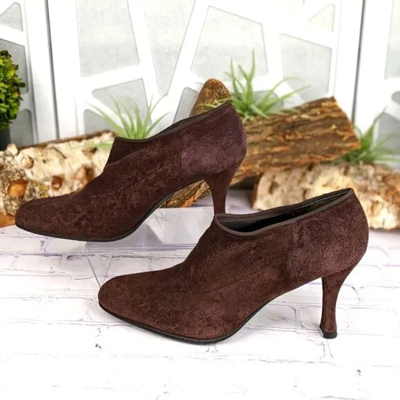 Stuart Weitzman Suede Ankle Bootie Shooties
