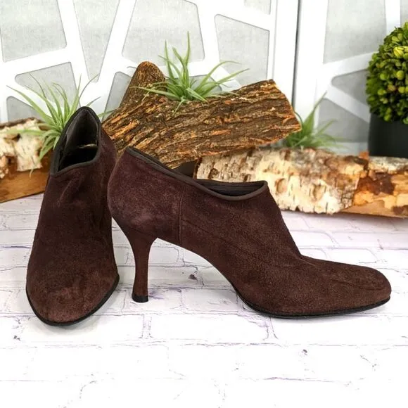 Stuart Weitzman Suede Ankle Bootie Shooties