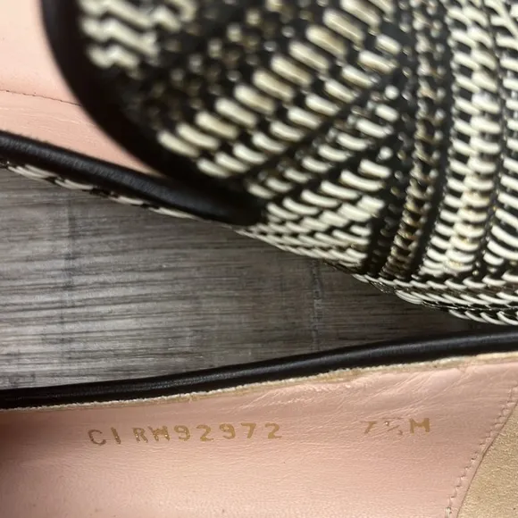 Stuart Weitzman woven espadrille loafers 7.5