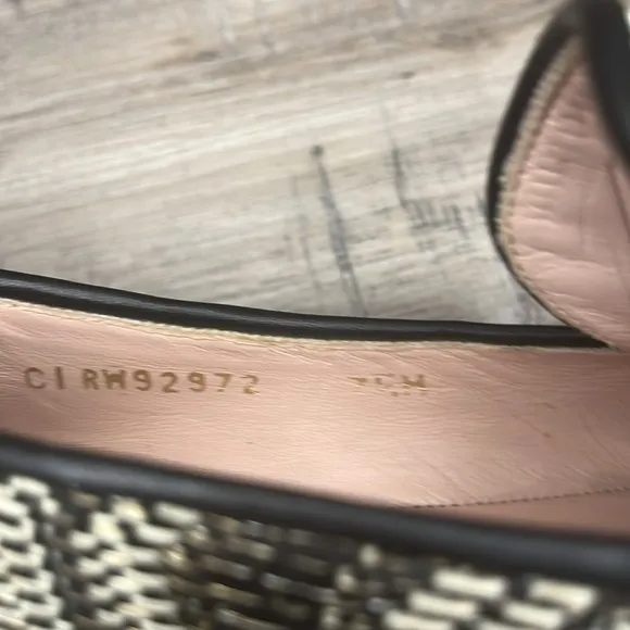 Stuart Weitzman woven espadrille loafers 7.5