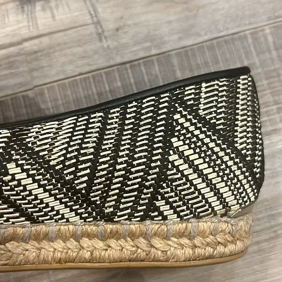 Stuart Weitzman woven espadrille loafers 7.5