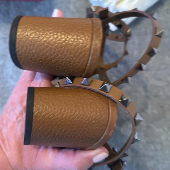 Studded Brown Sandals