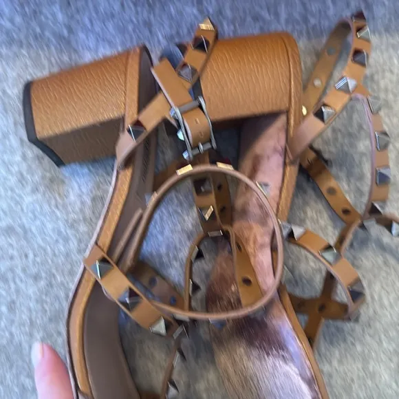 Studded Brown Sandals