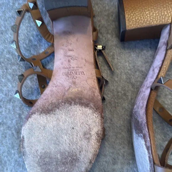 Studded Brown Sandals