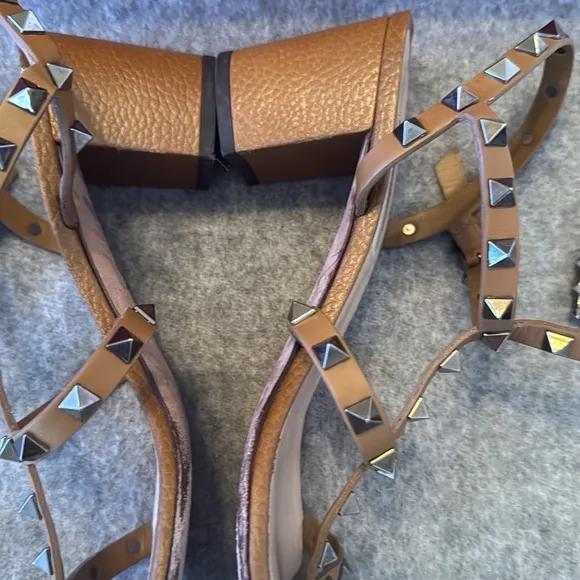 Studded Brown Sandals