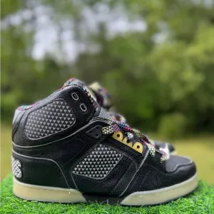 stylish Osiris NYC ULT 83 Bronx Skater Puffy Sneakers.