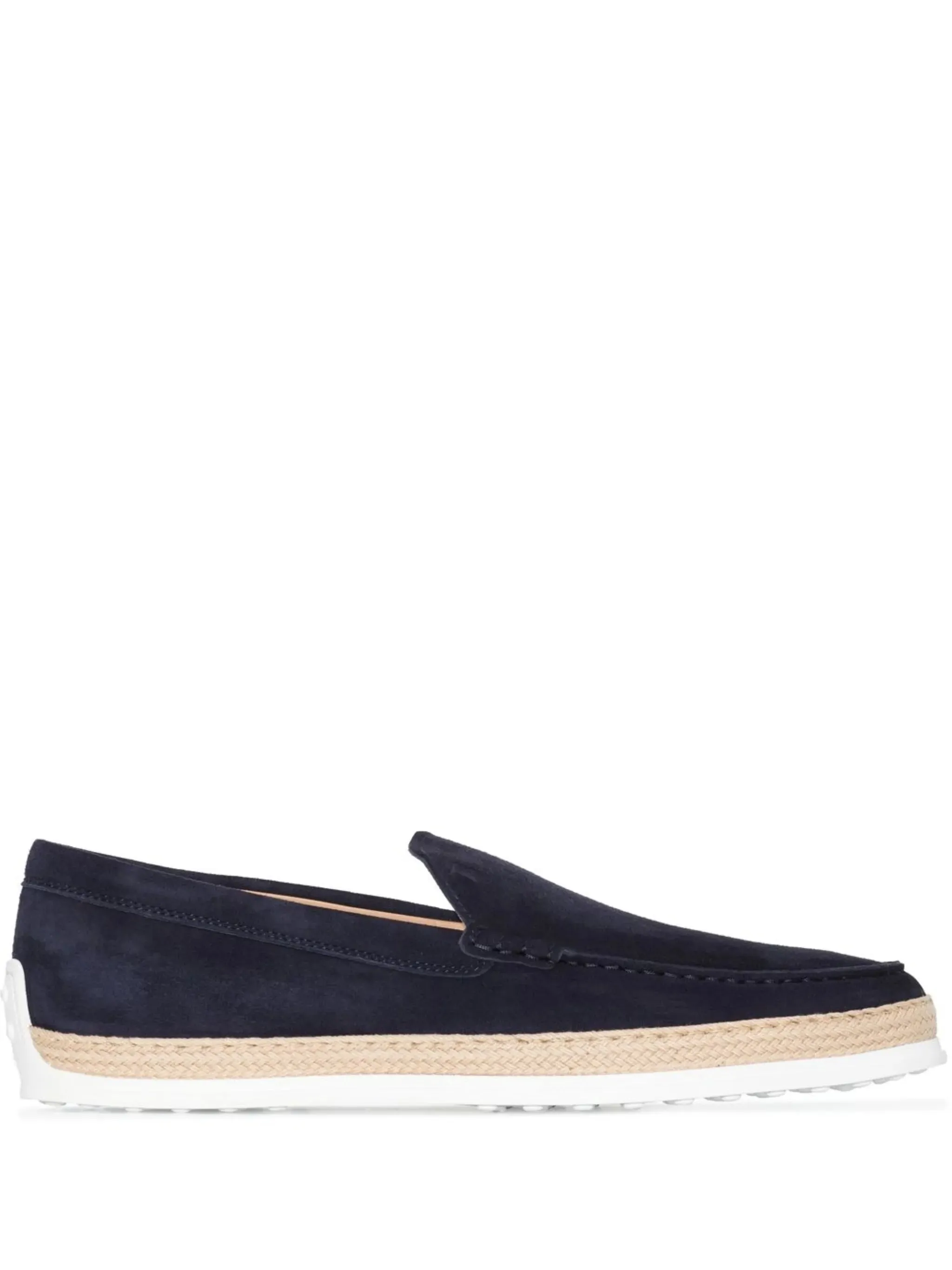 Suede Espadrille Loafers