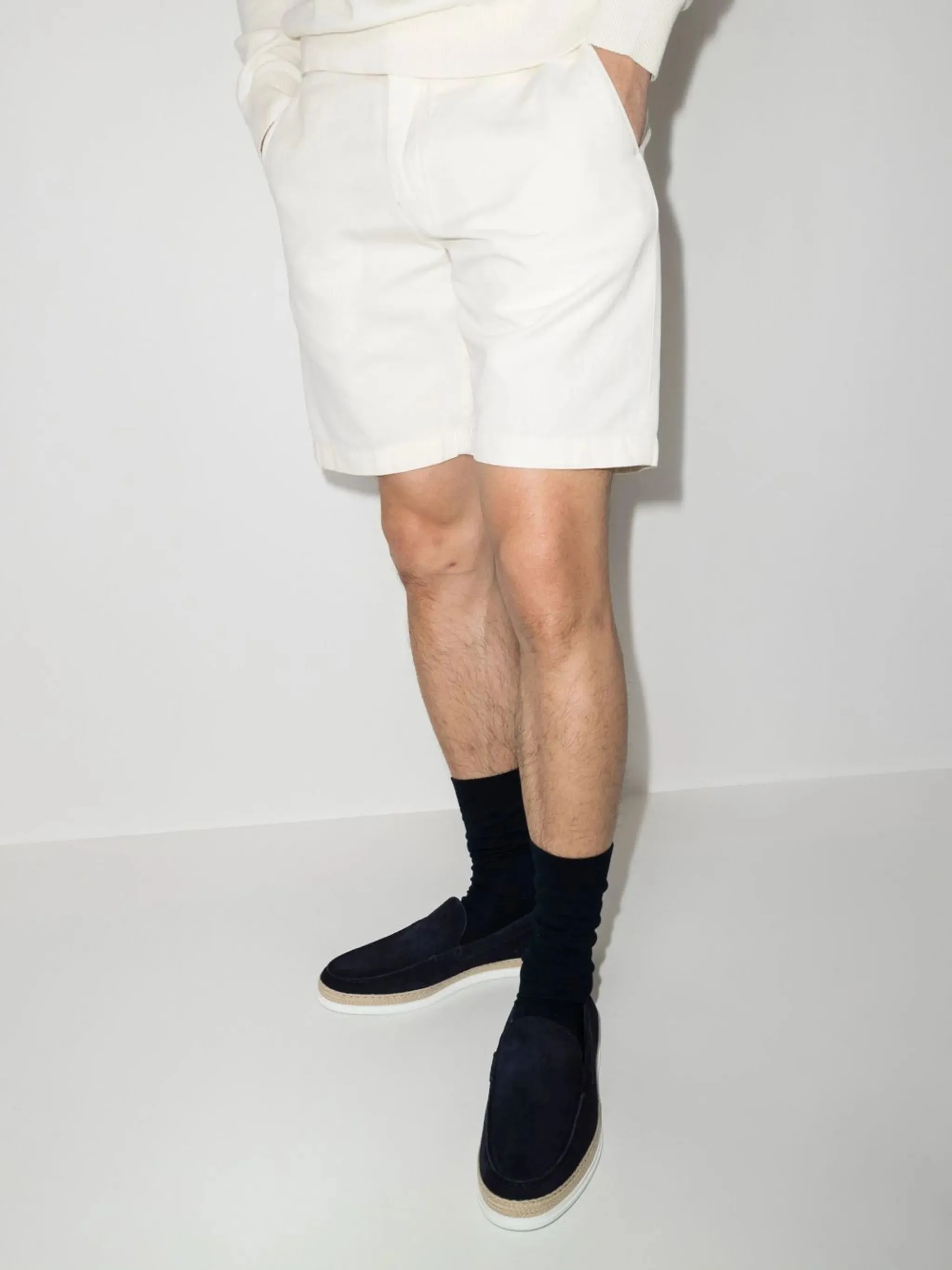 Suede Espadrille Loafers