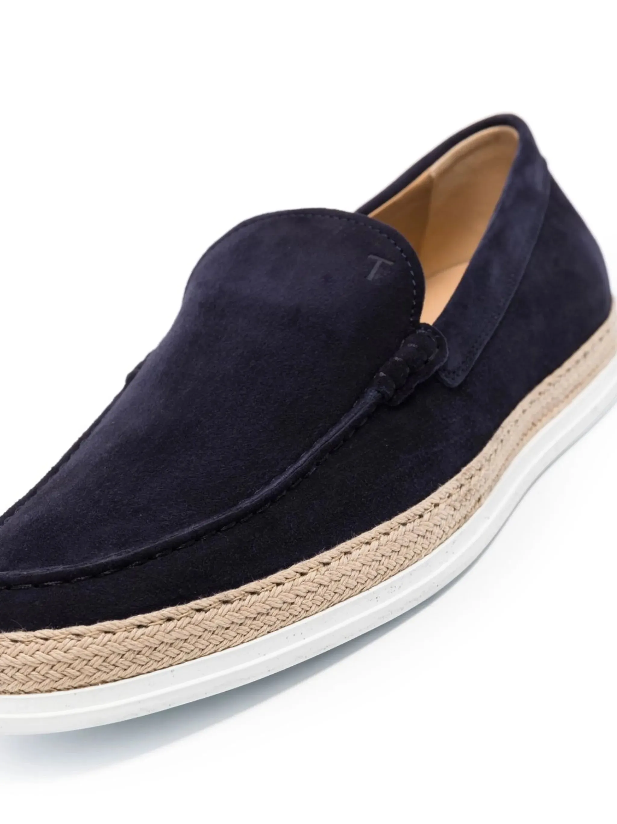 Suede Espadrille Loafers