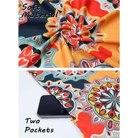Summer Dresses for Women Beach Navy Blue