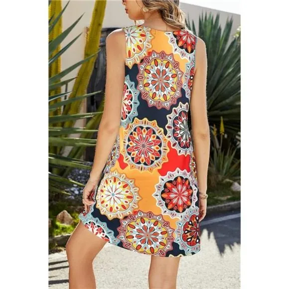Summer Dresses for Women Beach Navy Blue