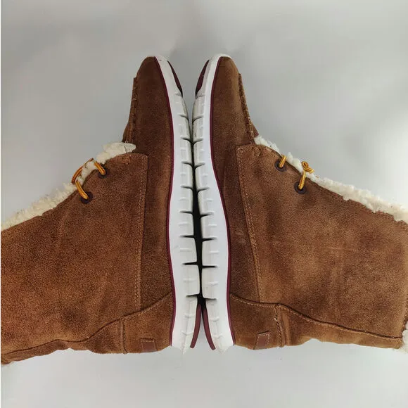Tan Cole Haan waterproof boots sz 10