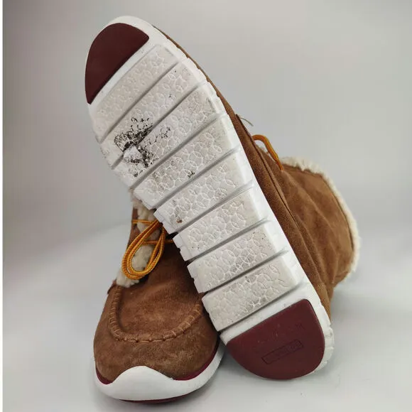Tan Cole Haan waterproof boots sz 10