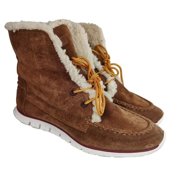 Tan Cole Haan waterproof boots sz 10