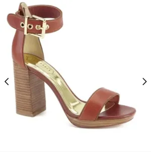 Ted Baker Lorno Leather Block Heeled Sandals size 39