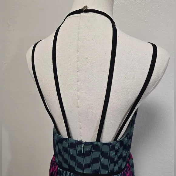 Ted Baker Zohzoh Abstract Maxi Dress Size 2/US Size 6