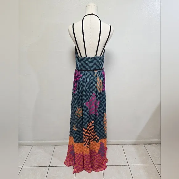 Ted Baker Zohzoh Abstract Maxi Dress Size 2/US Size 6