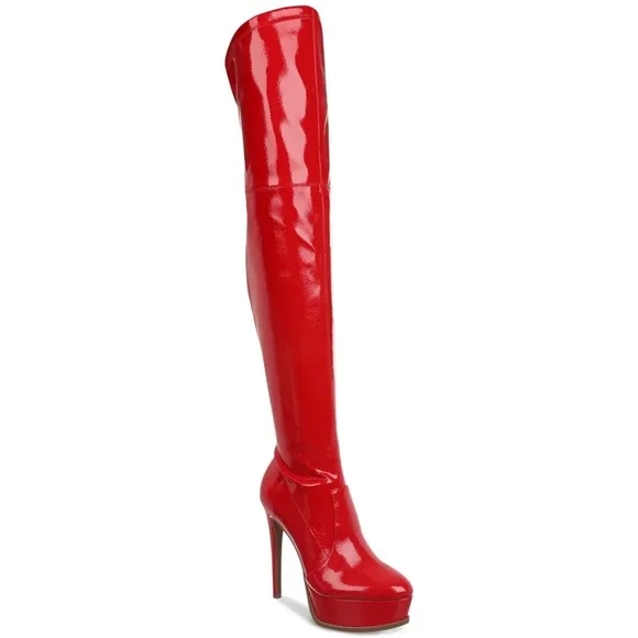 Thalia Sodi Women's Silena Over-The-Knee Platform Boots Size 9