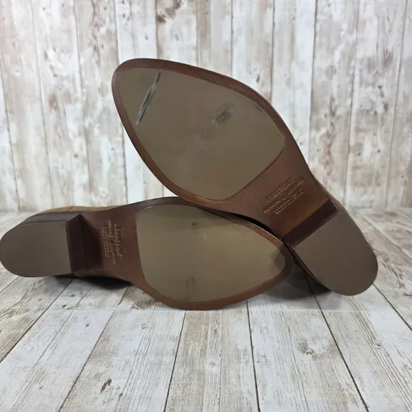 Thursday Boot Co. Suede Chelsea Boots Heeled Ankle Brown Size 8