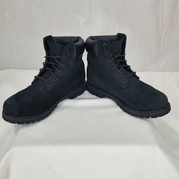 Timberland Boots Size 8.5M Black 6 inch Primaloft 200 Gram Leather Antifatigue