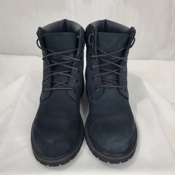 Timberland Boots Size 8.5M Black 6 inch Primaloft 200 Gram Leather Antifatigue