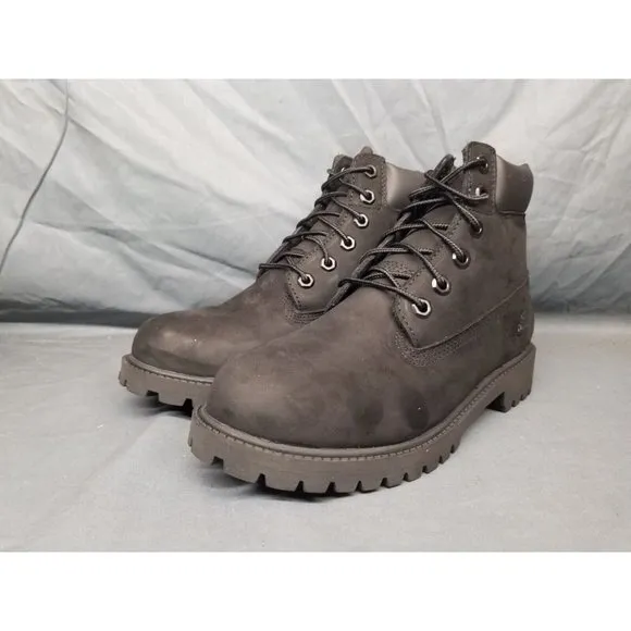 Timberland Boys Premium 6 inch Waterproof Boots Black Size 2 DISPLAY MODEL!