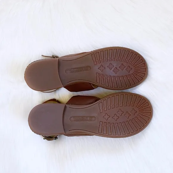 Timberland Cherrybrook Leather And Canvas Sandals