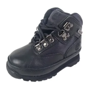Timberland Euro Hiker 6 IN Waterproof TODDLER Black Outdoor Boots