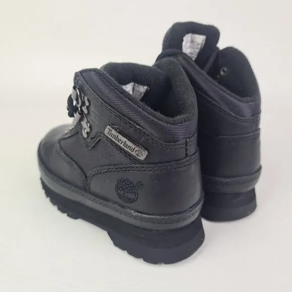 Timberland Euro Hiker 6 IN Waterproof TODDLER Black Outdoor Boots