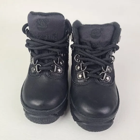 Timberland Euro Hiker 6 IN Waterproof TODDLER Black Outdoor Boots