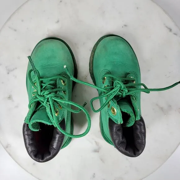 Timberland Limited Edition Boot Toddler 7 Celtics Kelly Green Classic Waterbuck