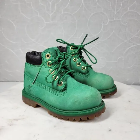 Timberland Limited Edition Boot Toddler 7 Celtics Kelly Green Classic Waterbuck