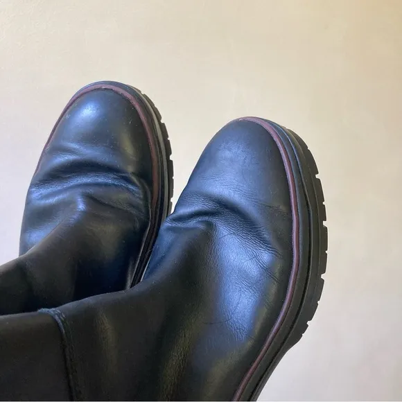 Timberland | Malynn Mid Platform Heeled Leather Chelsea Boot