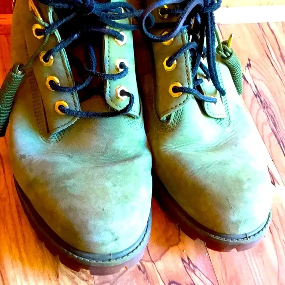 Timberland MONEY GREEN 10 DJ Khaled SECURE THE BAG Boots Nubuck Leather VGUC