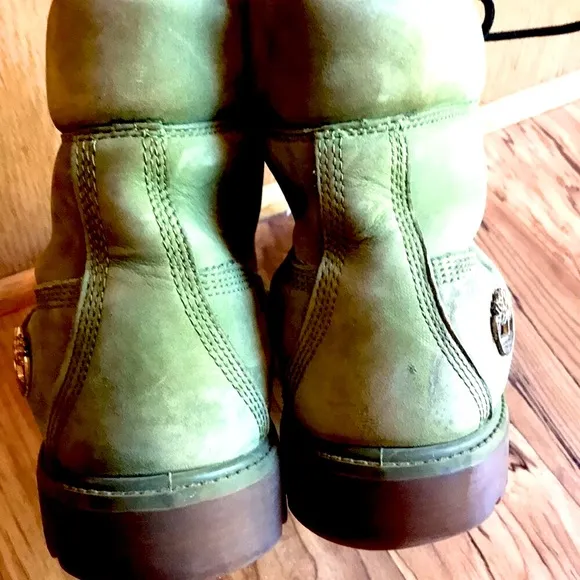 Timberland MONEY GREEN 10 DJ Khaled SECURE THE BAG Boots Nubuck Leather VGUC