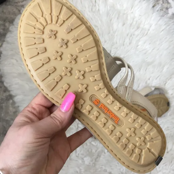 TIMBERLAND Tan Leather Sandals