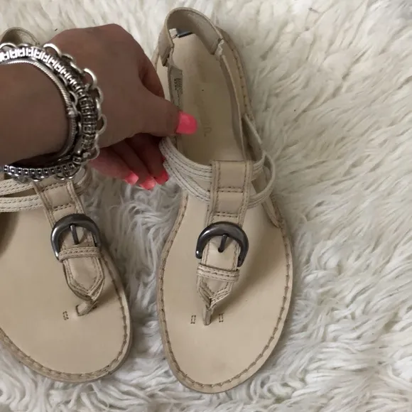 TIMBERLAND Tan Leather Sandals