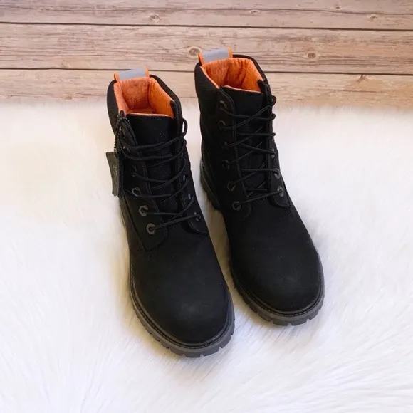 Timberland Women’s 6 Inch Premium Waterproof Black Boots