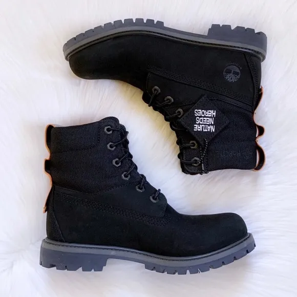 Timberland Women’s 6 Inch Premium Waterproof Black Boots