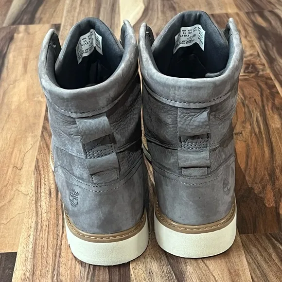 Timberland Women's Bramhall Boot Waterproof Lace Up Chukka Gray Nubuck