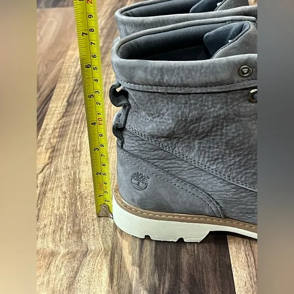 Timberland Women's Bramhall Boot Waterproof Lace Up Chukka Gray Nubuck