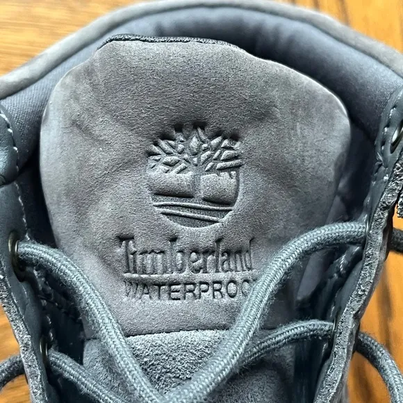 Timberland Women's Bramhall Boot Waterproof Lace Up Chukka Gray Nubuck