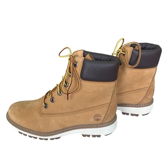 Timberland Women's Linden Woods 6&quot; Waterproof Leather Boots Tan Size 7.5 Medium