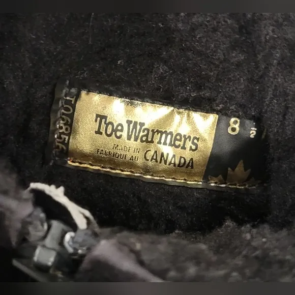 TOE WARMERS BOOTS WOMEN'S SIZE 8 BLACK WATERPROOF BOOTS