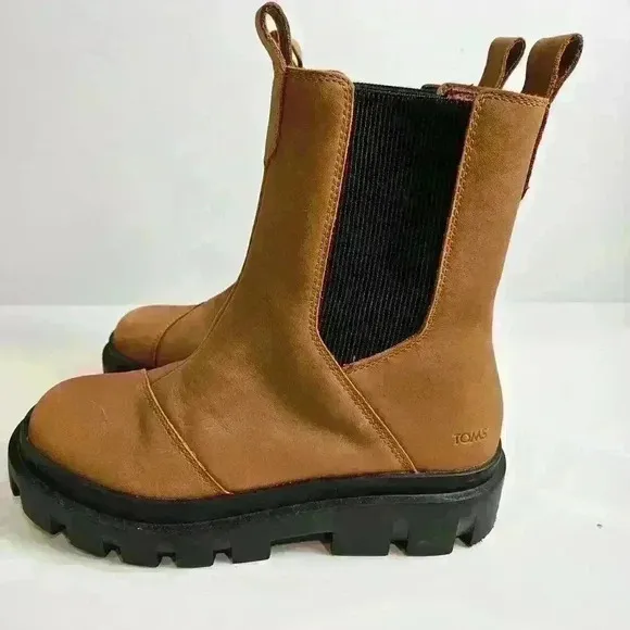 TOMS - Womens Rowan Boots Women Size 7 Chunky Y2K