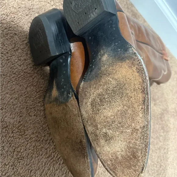 TONY LAMA 5084 BROWN USA VINTAGE WESTERN COWBOY BOOTS SIZE 12 B