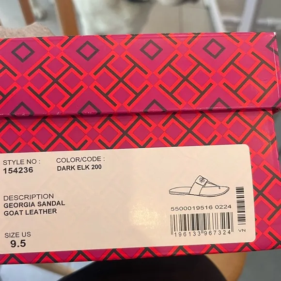 Tory Burch Dark Elk Georgia Sandal