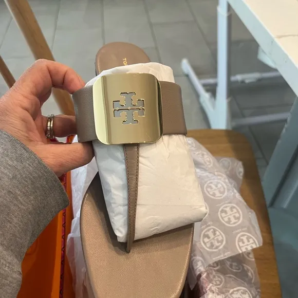 Tory Burch Dark Elk Georgia Sandal