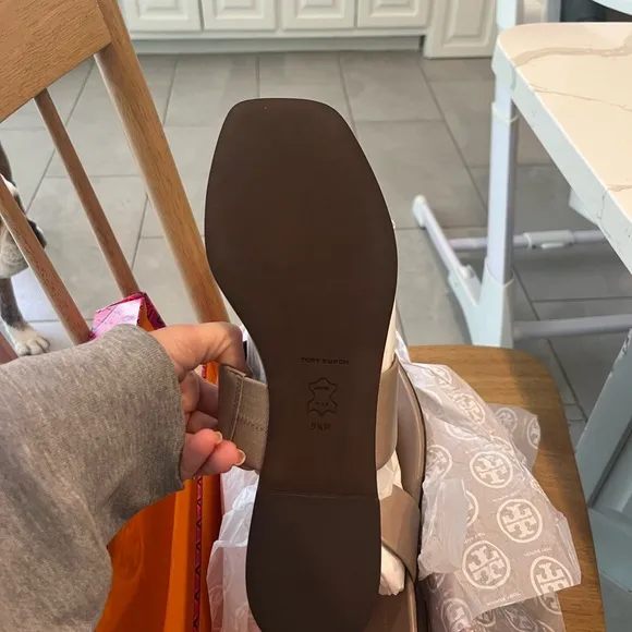 Tory Burch Dark Elk Georgia Sandal
